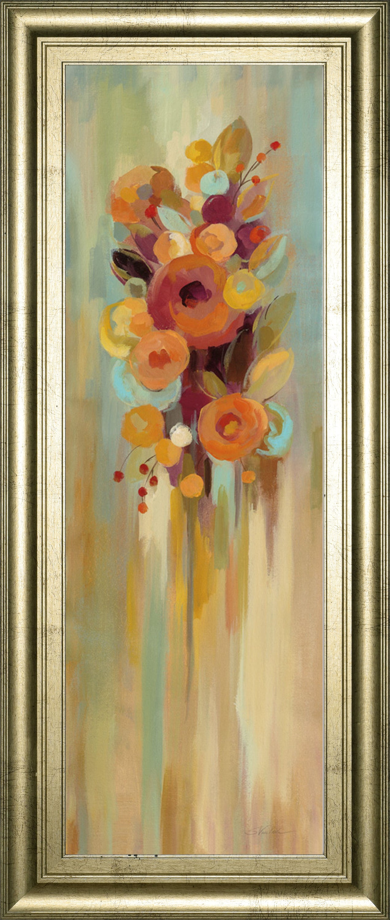 Tall Autumn Flowers I By Silvia Vassileva - Light Brown