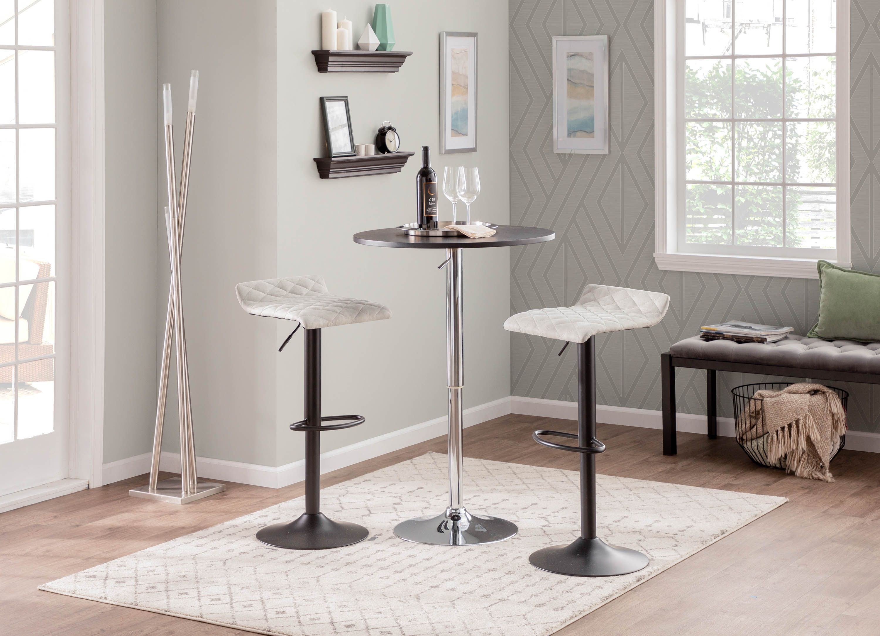 Adjustable Contemporary Bar Table