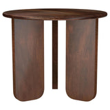 Dale - Round Solid Mango Wood Table Dark Brown End Tables by Coaster Fine Furniture | Bel Furniture