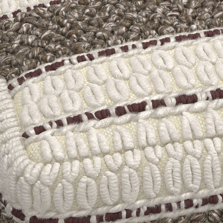 Grady - Handcrafted Square Pouf - view 18