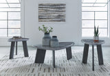 Bluebond - Gray - Occasional Table Set (Set of 3) by Signature Design by Ashley® | Bel Furniture