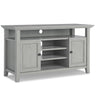 Amherst - TV Media Stand, Handcrafted Gray by Simpli-Home | Bel Furniture