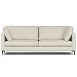 Ava - Mid Century Sofa, Upholstered Beige 38"W x 90.6"D x 34"H by Simpli-Home | Bel Furniture