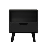 Modern 1 Drawer Nightstand With Open Cubby by Walker Edison | Bel Furniture
