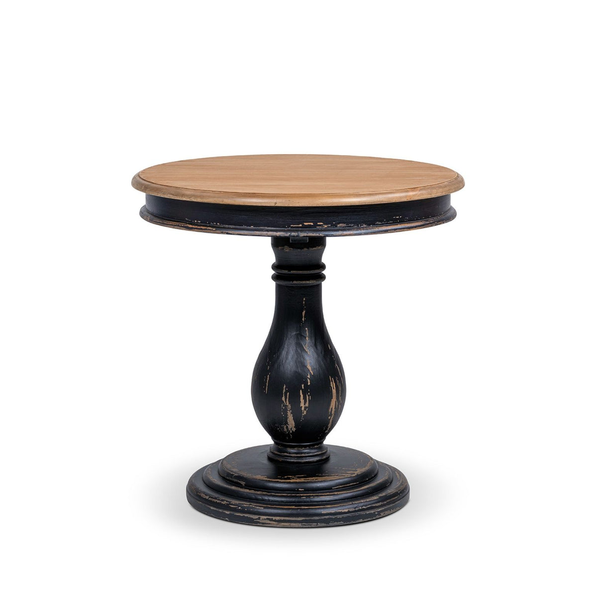 Winslow - Round Pedestal Side Table - Natural / Light Brown