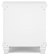 Fortman - White - Two Drawer Night Stand by Signature Design by Ashley® | Bel Furniture