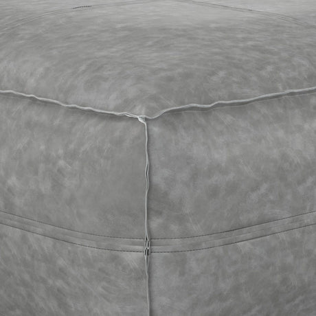 Brody - Large Square, Coffee Table Pouf by Simpli-Home | Bel Furniture