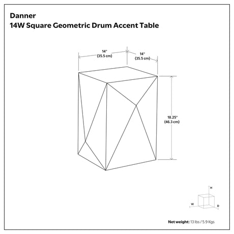 Danner - Side Table - Black - view 5