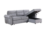 Ashton - Reversible Sleeper Sectional Sofa Chaise by Lilola Home | Bel Furniture