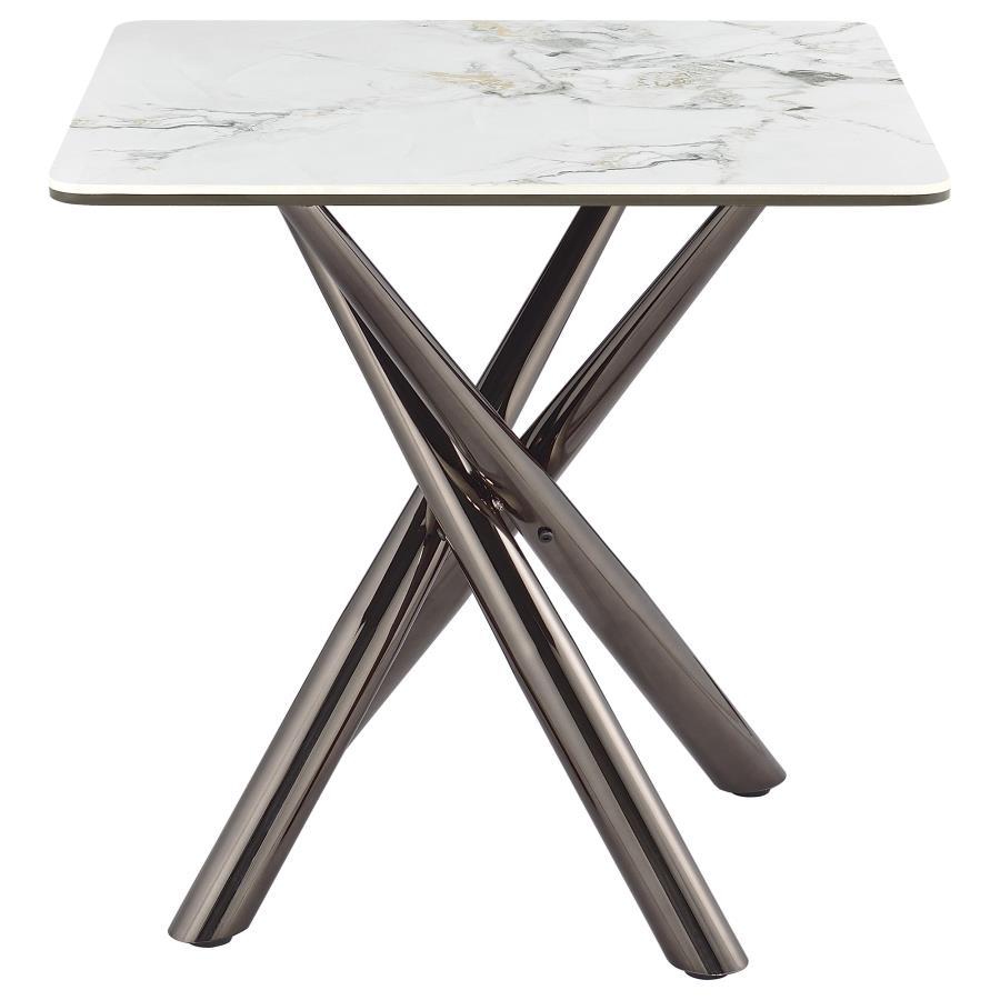 Carvell - Square Sintered Stone Table by Coaster Fine Furniture | Bel Furniture