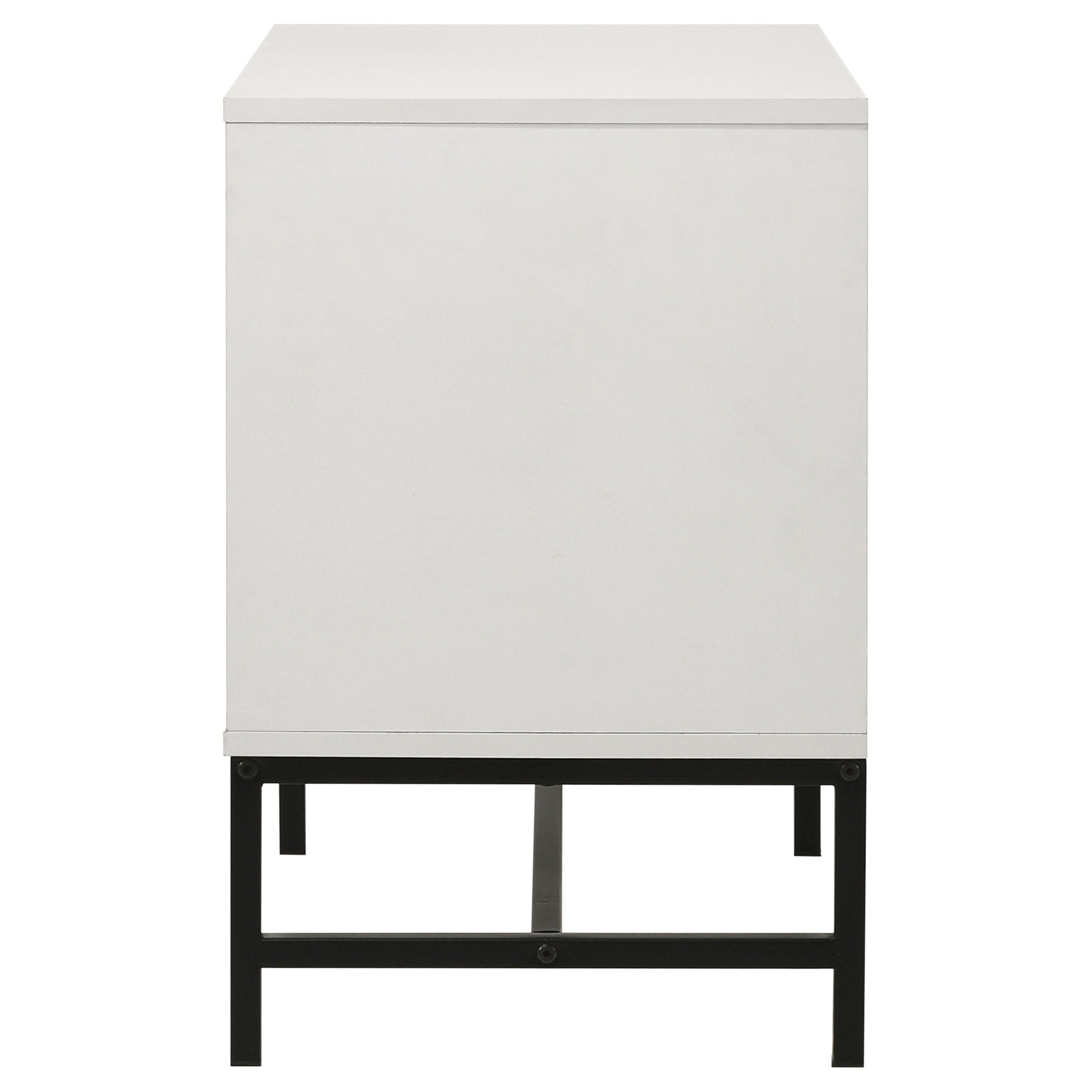 Sonora - 2-Drawer Nightstand Bedside Table - White