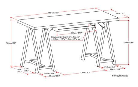 Sawhorse - Handcrafted Desk - view 7