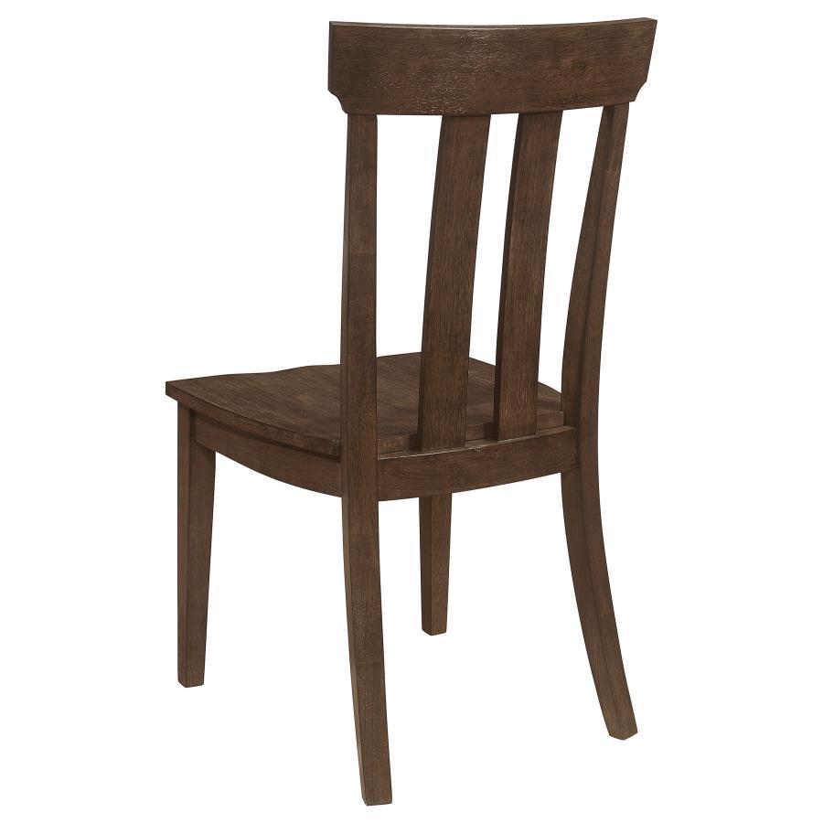 Reynolds - Slat Back Dining Side Chair (Set of 2) - Brown Oak