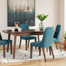 Lyncott - Butterfly Extension Table Set Blue 5 Pc. Butterfly Table, 4 Side Chairs by Signature Design by Ashley® | Bel Furniture