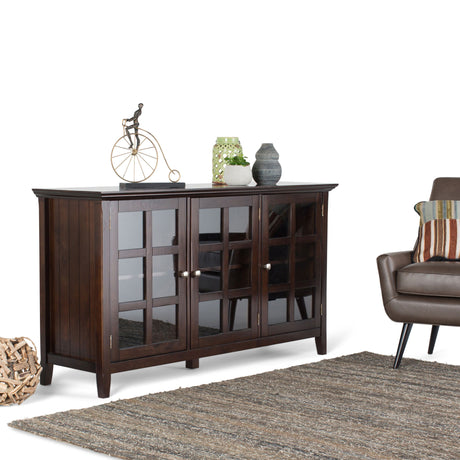 Acadian - Wide Storage Cabinet Handcrafted by Simpli-Home | Bel Furniture