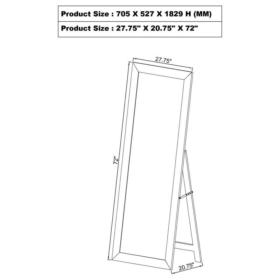 Cadence - Tempered Glass Full Length Mirror by Coaster Fine Furniture | Bel Furniture