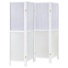 Mattison - 4-Panel Room Divider Folding Shoji Screen White by Coaster Fine Furniture | Bel Furniture