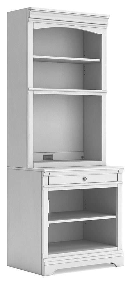 Kanwyn - Bookcase White 2 Shelves Hutch by Signature Design by Ashley® | Bel Furniture