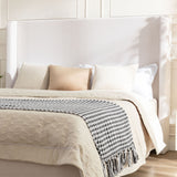 Hayden - Upholstered Wingback Bed With Tall Headboard