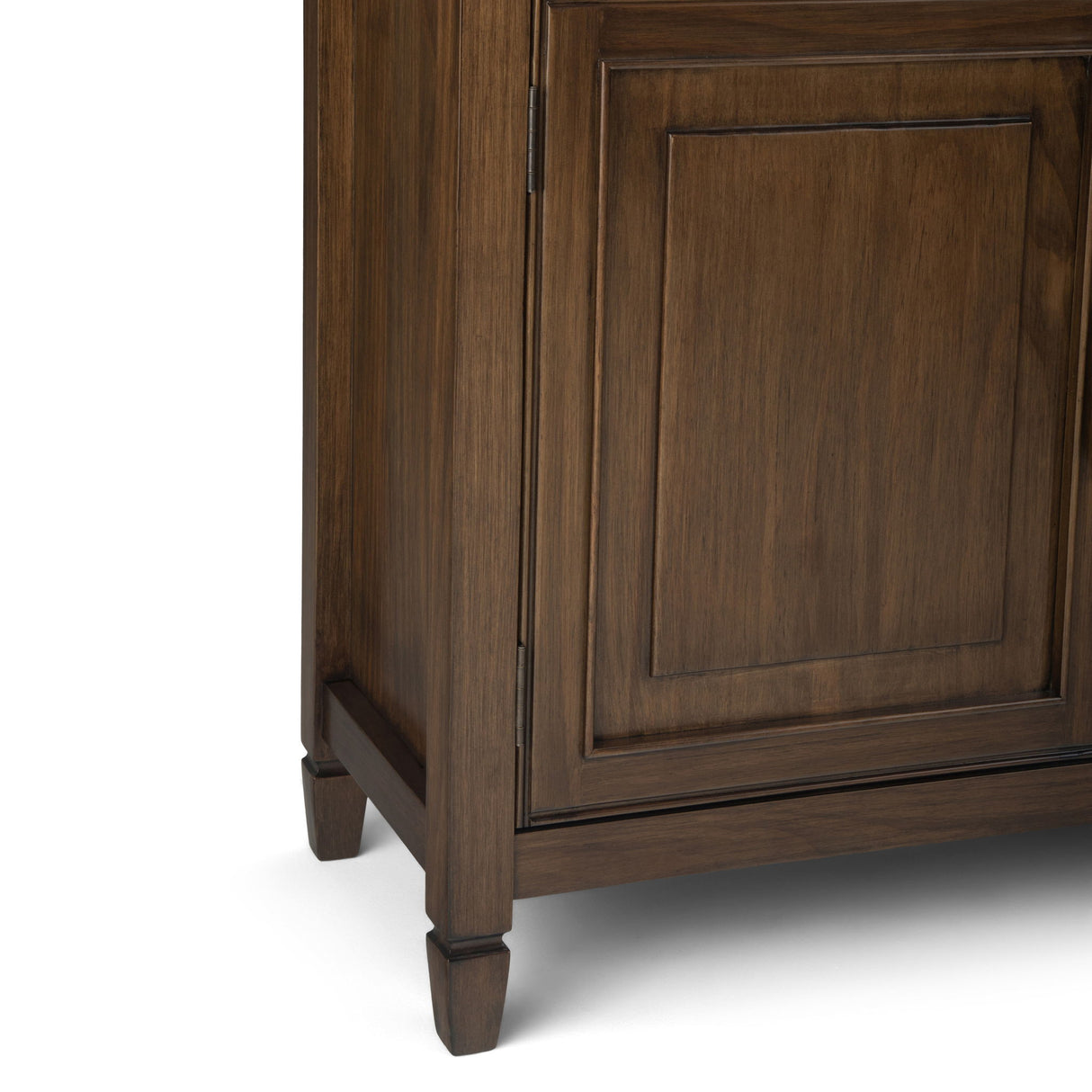 Connaught - Entryway Storage Cabinet - Rustic Natural Aged Brown by Simpli-Home | Bel Furniture