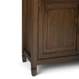 Connaught - Entryway Storage Cabinet - Rustic Natural Aged Brown by Simpli-Home | Bel Furniture