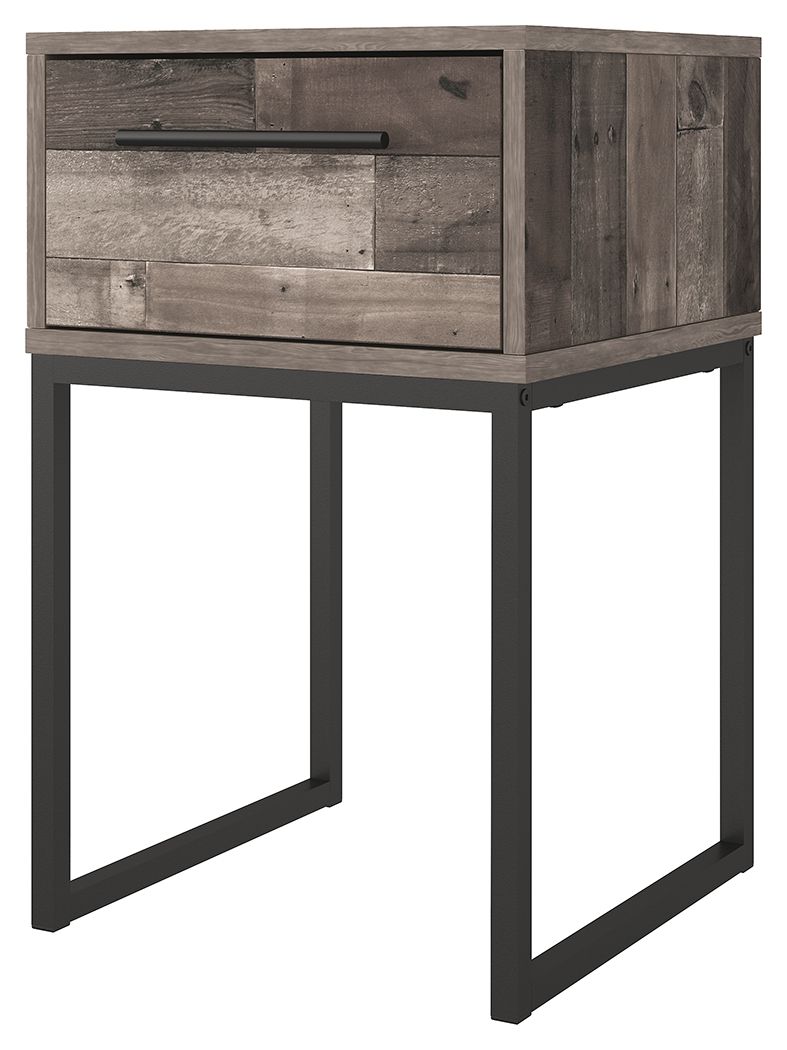 Neilsville - Black / Gray - One Drawer Night Stand by Signature Design by Ashley® | Bel Furniture