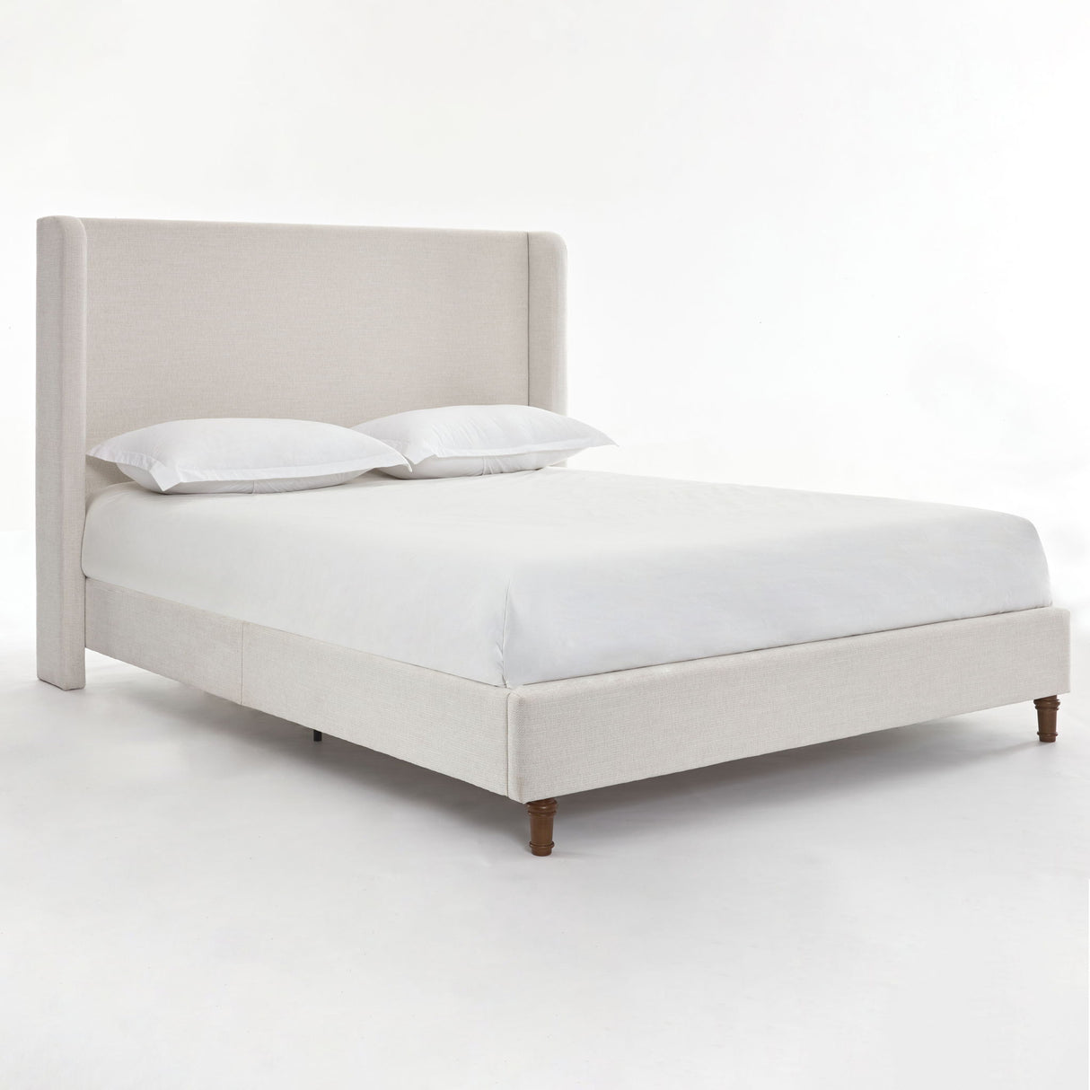 Harper - Tall Headboard Upholstered Bed / High Headboard / Elegant Simplicity / No Box Spring Needed
