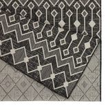 Sunshine - 5'3" X 7'3" Indoor, Outdoor Area Rug - Anthracite