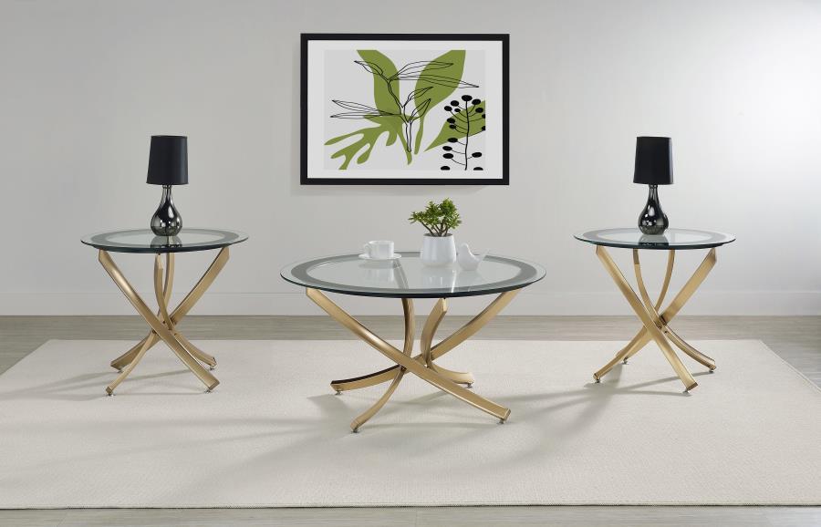 Brooke - Round Coffee Table Set by Coaster Fine Furniture | Bel Furniture