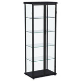 Aero - 5-Shelf Display Curio Cabinet With Led Lighting by Coaster Fine Furniture | Bel Furniture