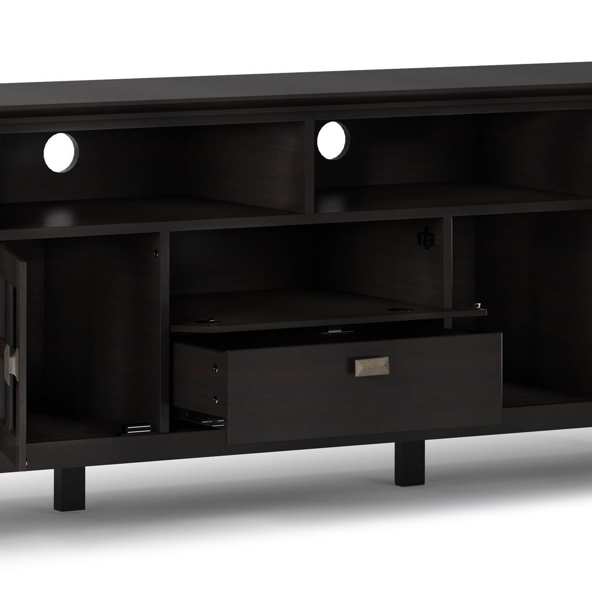 Artisan - TV Media Stand - Hickory Brown by Simpli-Home | Bel Furniture