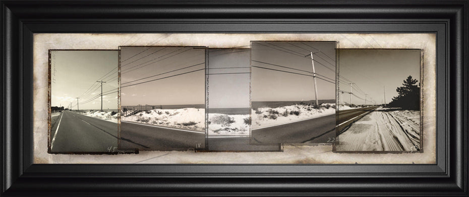 The Old Coast Road By Noah Bay - Framed Print Wall Art - Dark Gray