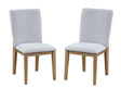 Delphine - Linen Fabric 19" Dining Chair (Set of 2) - Gray by Lilola Home | Bel Furniture