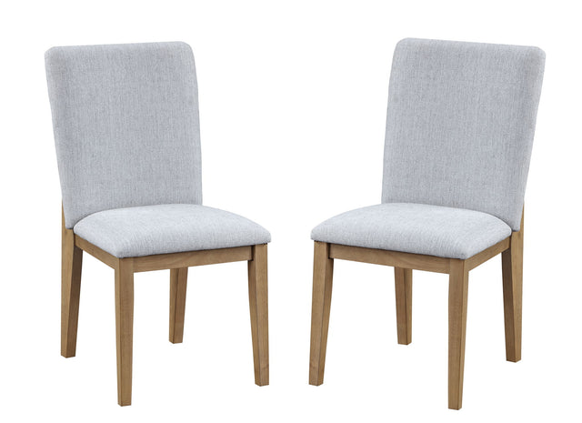 Delphine - Linen Fabric 19" Dining Chair (Set of 2) - Gray by Lilola Home | Bel Furniture