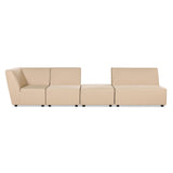 Cleo - Modular Upholstered Patio Ottoman Axroma Olefin by Jennifer Taylor Home | Bel Furniture