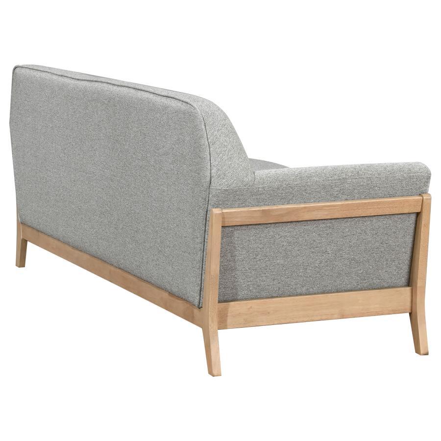Vaughn - Fabric Upholstered Flared Arm Sofa - Gray