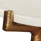 Chadton - White / Gold Finish - Accent Table by Signature Design by Ashley® | Bel Furniture