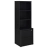 Westpark - 3-Shelf Bookcase USB And Lockable Drawer Black by Coaster Fine Furniture | Bel Furniture