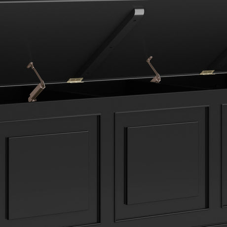 Connaught - Handcrafted Storage Bench Trunk by Simpli-Home | Bel Furniture
