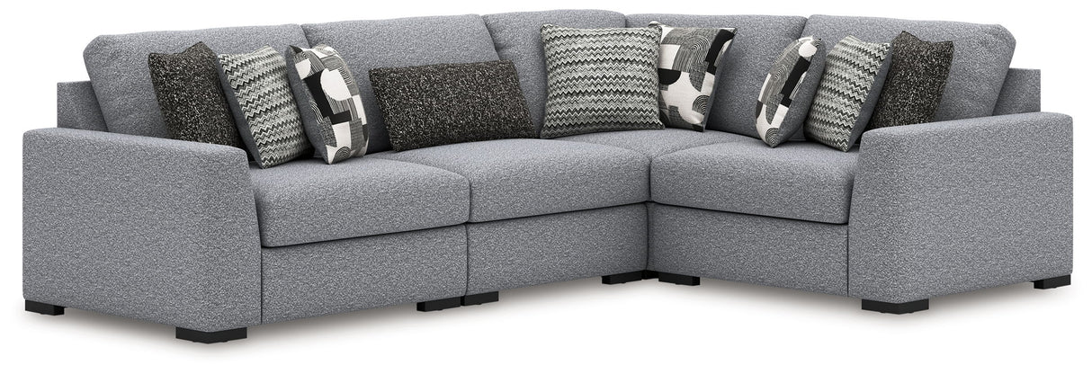 Bealton - Sectional Gray 4 Pc. Sectional by Benchcraft® | Bel Furniture