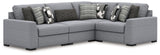 Bealton - Sectional Gray 4 Pc. Sectional by Benchcraft® | Bel Furniture