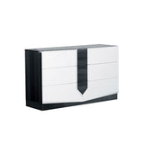 Vios - Zebra High Gloss Dresser - White