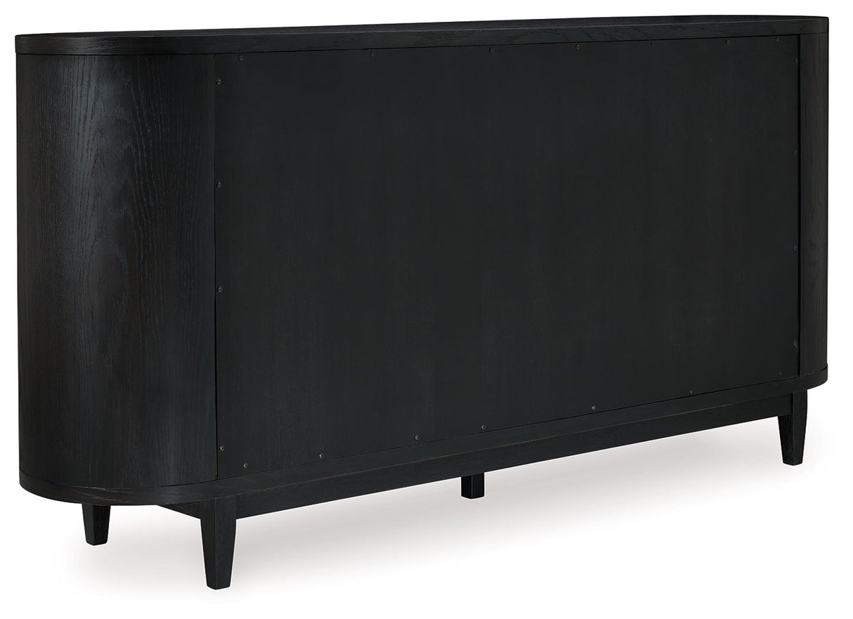 Rowanbeck - Black - Dining Room Server by Signature Design by Ashley® | Bel Furniture