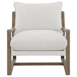Geneva - Boucle Upholstered Wood Arm Accent Chair - Sand by Coaster Fine Furniture | Bel Furniture
