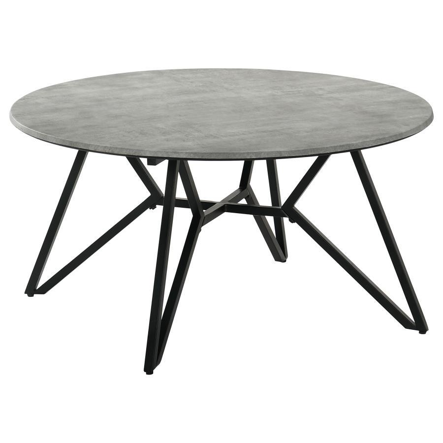 Hadi - Round Smart Top Table Dark Gray Coffee Tables by CoasterEveryday | Bel Furniture