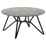 Hadi - Round Smart Top Table Dark Gray Coffee Tables by CoasterEveryday | Bel Furniture