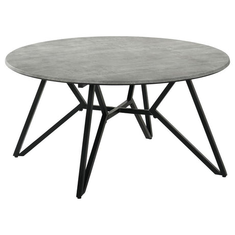 Hadi - Round Smart Top Table Dark Gray Coffee Tables by CoasterEveryday | Bel Furniture