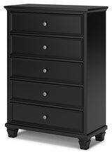 Lanolee - Black - Five Drawer Chest by Signature Design by Ashley® | Bel Furniture