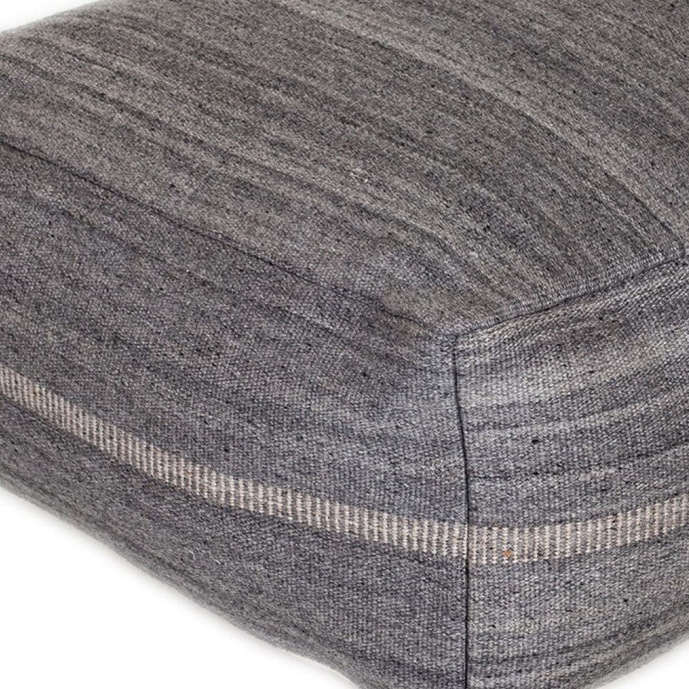 Stylish Pouf - Steel Gray