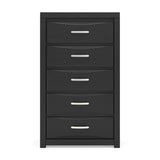Stabotta - Five Drawer Chest - Black